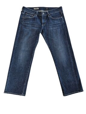 AG Adriano Goldschmied The Tomboy Crop Relaxed Straight-Leg Jeans